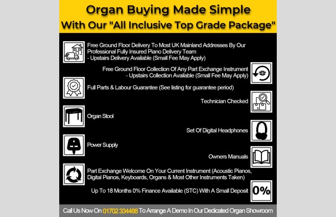 Used Technics SX-EA5 Organ All Inclusive Top Grade Package (SN:Y95A2464) - Image 3
